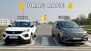 Drag Race 🏁 NEXON vs ERTIGA [upl. by Ocnarf]