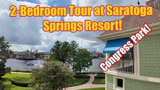 2Bedroom Villa Tour at Saratoga Springs Resort in Walt Disney World [upl. by Pilihp756]