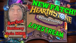 HIGH ELO TOP 100 NA MID SEASON PATCH  Hearthstone Battlegrounds Livestream [upl. by Dottie]