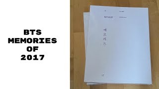 Kpop Unboxing  BTS  Memories of 2017 [upl. by Sigismondo]