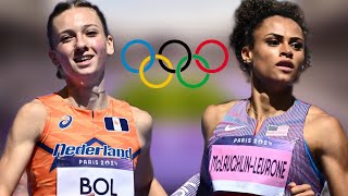 Sydney McLaughlin Levrone amp Femke Bol Storms into Semi Finals  Paris Olympics 2024 [upl. by Lotsyrk]