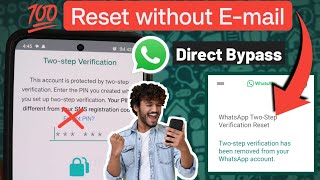 How to Reset Two Step Verification in WhatsApp without email Whatsapp Verification Code Not Receive [upl. by Juli]