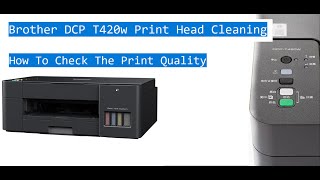 brother dcp t420w head cleaning [upl. by Yecart979]