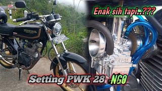 Review amp Setting Karbu PWK 28 NGO di GL100 CB Tiger MP  Enak Tapi Kog Begini [upl. by Eissirhc301]