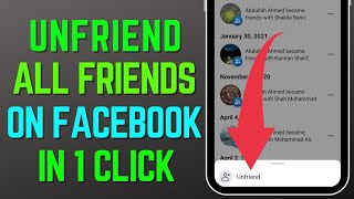 2023 How to unfriend all your Facebook friends in one click [upl. by Zirkle891]