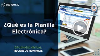 ¿Qué es la planilla electrónica [upl. by Aniuqahs]