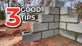 3 Great Tips for Blockwork  Build A Foundation [upl. by Eugenie]