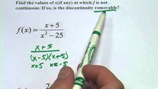 Identifying Removable Discontinuities [upl. by Novhaj]