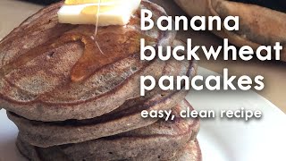 Healthy banana buckwheat pancakes  Easy pantry meals [upl. by Doley965]