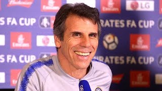 Gianfranco Zola Full PreMatch Press Conference  Chelsea v Manchester United  FA Cup [upl. by Annuahsal849]