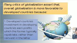 Lesson 3 Positive and Negative Aspects of Globalization [upl. by Maunsell]