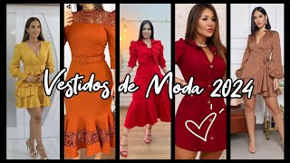 VESTIDOS DE MODA 2024 moda2024mujer dresses2024 atuendos dresses vestidos tendency fashion [upl. by Taryn]