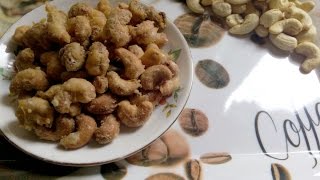 Cashew Nut Fry  Recipe   snack Learn In 2 Minutes [upl. by Odanref]