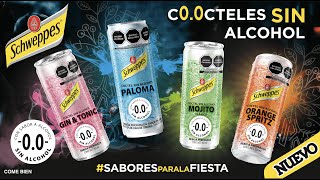 C00cteles sin alcohol  Schweppes 00 [upl. by Meensat]