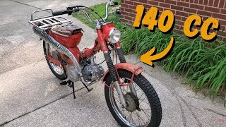 I Bought a 1969 Honda CT90 Now With Piranha 140cc Engine [upl. by Aneeles67]