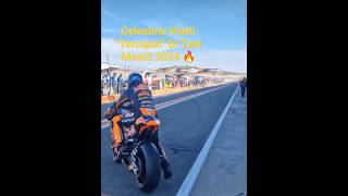 Celestino Vietti quotTercepatquot di Test Moto2 2024 motogp shorts [upl. by Nissy]