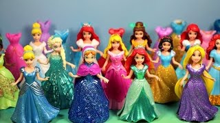 My MagiClip Collection All 10 Disney Princesses Elsa Anna Ariel Rapunzel Aurora Cinderella [upl. by Dickenson16]