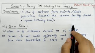 Queueing Theory in Operation Research  Waiting Line Model in Operation Research  Queue Model [upl. by Dorman]