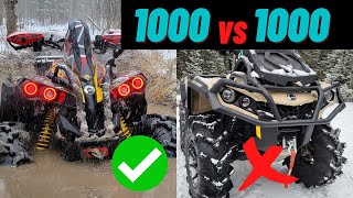 Top 5 Reasons Why You WANT A Can Am Renegade 1000 XMR vs Outlander 1000 XMR [upl. by Sal]