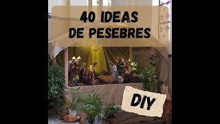 🎄40 Ideas increíbles de Pesebres de Navidad [upl. by Negrom]