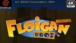 Floigan Bros Episode 1  Dreamcast Exclusive  4K60 169  Longplay Full Game Walkthrough [upl. by Edieh953]