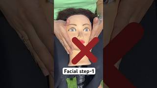 Right Way To Do Facial Step 1shortvideo shorts makeup [upl. by Madi]