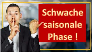 📉 Schwache Saisonale Phase voraus Aktienmarkt vor Herausforderungen 📉 [upl. by Cyprus]