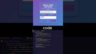 Binary Code to Text amp Text to Binary Converter  coding binary youtubeshorts [upl. by Appleby]