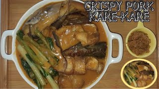 CRISPY PORK KAREKARE  LECHON KAWALI KAREKARE Easiest way to cook KareKare [upl. by Eladnek]