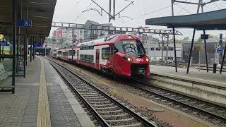 Arrival of the new CFL Coradia 2410 with its regional train from Diekirch to Luxembourg [upl. by Eetnom]