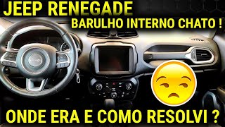 BARULHO INTERNO no JEEP RENEGADE 2020 muito chato  COMO RESOLVi e onde era o barulho [upl. by Wendelina]