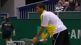 Grigor Dimitrov vs Nadal Awesome point [upl. by Sheree]