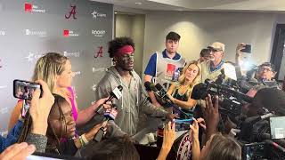 Alabama WR Germie Bernard Interview  South Carolina Postgame [upl. by Sylvanus]