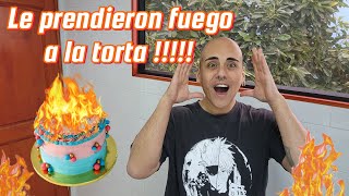 LE PRENDIERON FUEGO A MI TORTA   BURN AWAY CAKE [upl. by Chong]