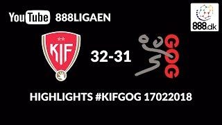 Highlights KIF Kolding København 3231 GOG Håndbold  17022018 [upl. by Tsnre]