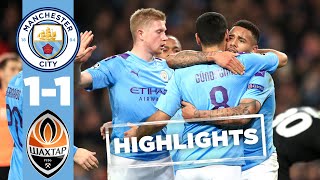 HIGHLIGHTS  MAN CITY 11 SHAKHTAR  GUNDOGAN REACTION [upl. by Vasili868]