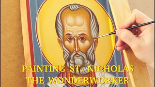 Iconography Tutorial Speed Painting Saint Nicholas the Wonderworker [upl. by Ludovico875]