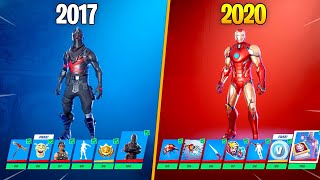 Evolution of Fortnite Battle Pass 20172020 [upl. by Novyat]