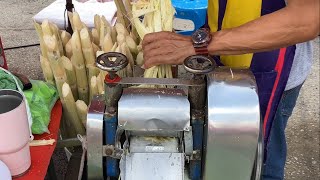 평생 사탕수수 주스를 만들어온 태국 장인  Sugarcane Juice Master  thai street food [upl. by Gerrard]