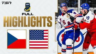 Czechia vs USA FULL HIGHLIGHTS  2024 World Junior Championship [upl. by Poppy]