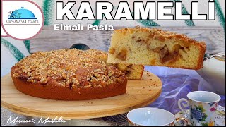 BU ELMALI PASTA ŞAHANE OLUYOR💢KARAMELLİ ELMALI KEKAz Malzemeli Çok Lezzetli👌 backen [upl. by Chilson655]