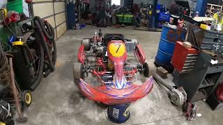 bigger exhaust and other 190cc go kart horsepower mods [upl. by Joannes498]