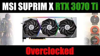 MSI RTX 3070 Ti SUPRIM X 8G  Overclocked [upl. by Hayidah]