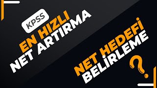 KPSS NASIL ÇALIŞILIR  NET HEDEFİMİZ KAÇ OLMALI  EN HIZLI NET ARTIRMA  DKAB  ÖABT  KPSS [upl. by Ilaw668]