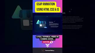 GSAP ANIMATION USING HTML CSS amp JS GSAP [upl. by Marlo666]