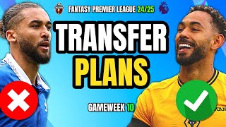 FPL TRANSFER PLANS  DCL OUT amp CUNHA IN FANTASY PREMIER LEAGUE [upl. by Monk]