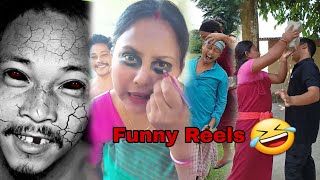 Comedy Reels Hindi  Hans hans ke latpat ho jaoge  funny couple shorts Compilation [upl. by Brandie]