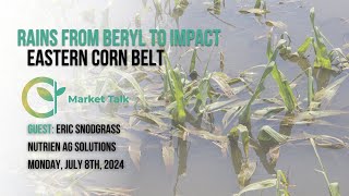 Rains From Beryl to Impact Eastern Corn Belt [upl. by Dnomal]