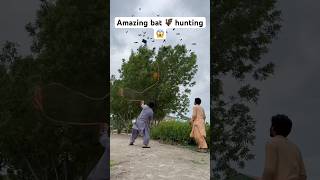 Amazing bat hunting 🦇😱 farming hunting entertainment shorts viralshorts youtubeshorts [upl. by Darahs]