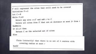 The Center Selection Problem  Approximation Algorithms [upl. by Arratahs105]